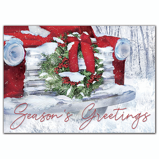 Hood Ornament Holiday Cards