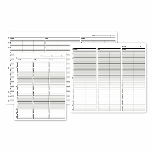 Timescan Undated Appointment Sheets 4 Col 15 Min