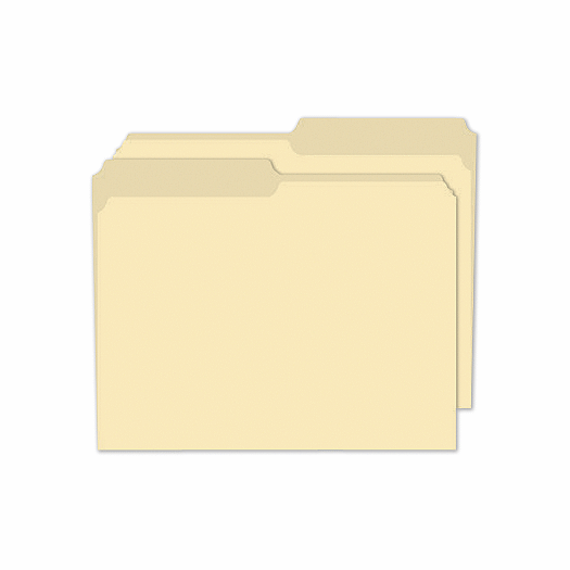 Top Tab Folders, Manila, 11 pt