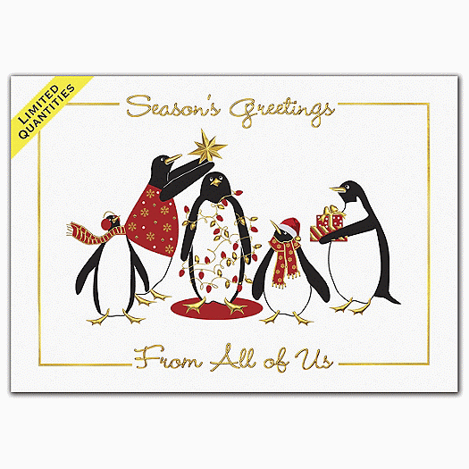 O'Penguin Tree Holiday Cards