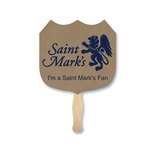Shield Shaped Hand Fan