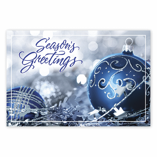Nestled In Silver Holiday Postcards