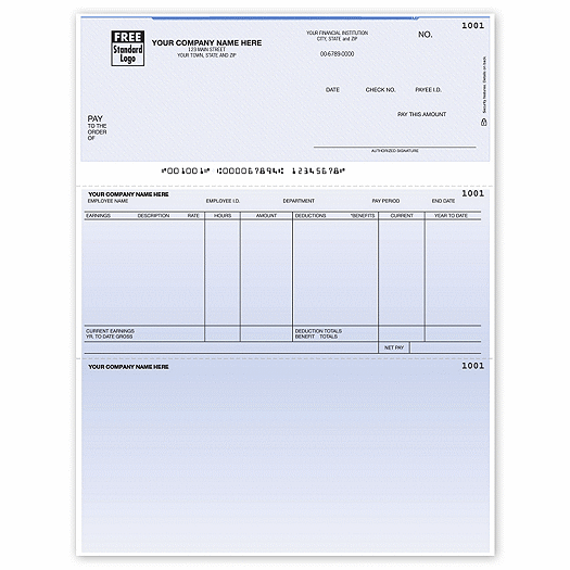 Laser Top Payroll Check