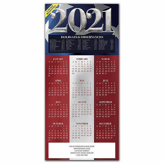 Stars & Stripes Calendar Cards