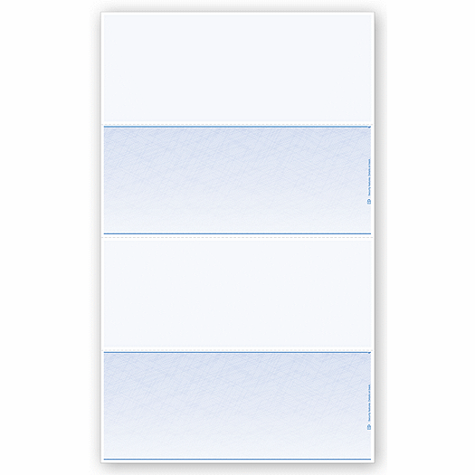 Blank Laser Check, 2-Up
