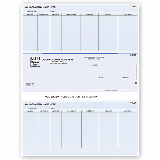 Laser Accounts Payable Check, Compatible with SBT