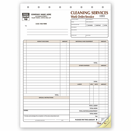 Cleaning Company Contract - Work Orders