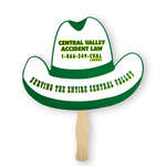 Cowboy Hat Shaped Thrifty Hand Fan