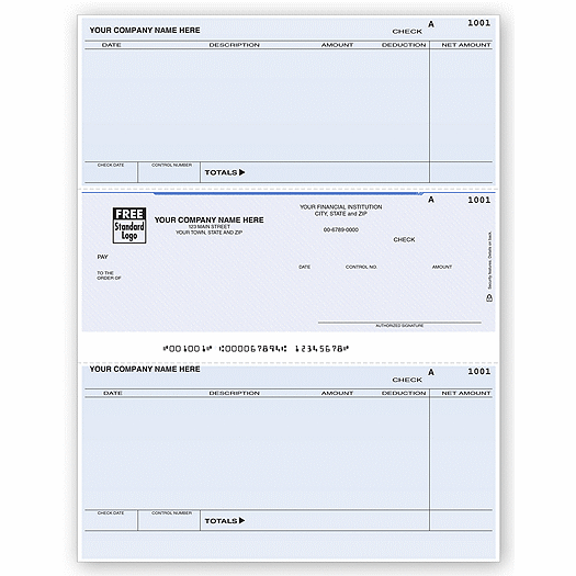 Laser Middle Accounts Payable Check