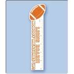 Football Bookmark with Double Side Lamination - 2" x 8"