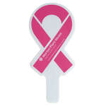 Awareness Ribbon Plastic Hand Fan