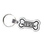 Bone Soft Plastic Key Chain 2-1/4
