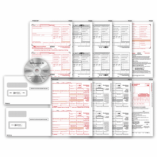 2020 Laser Link 1099 Tax Form and Tax Software Kit
