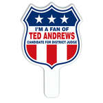 Shield Plastic Hand Fan