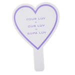 Heart Plastic Hand Fan