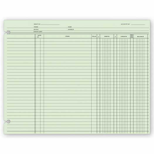 End Balance Ledger Sheets