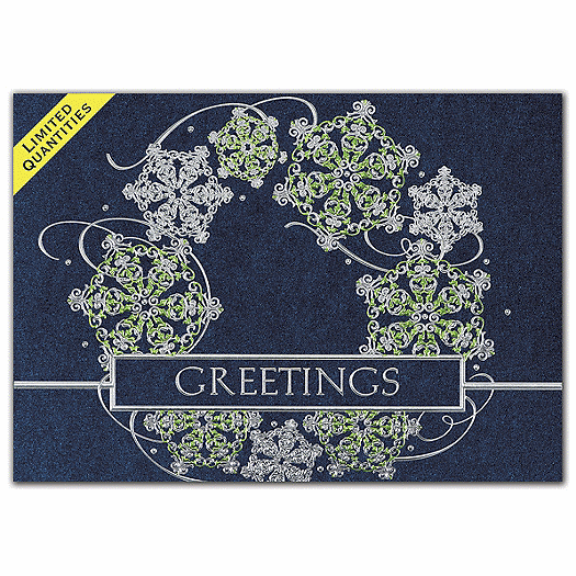 Vibrant Wreath Holiday Cards