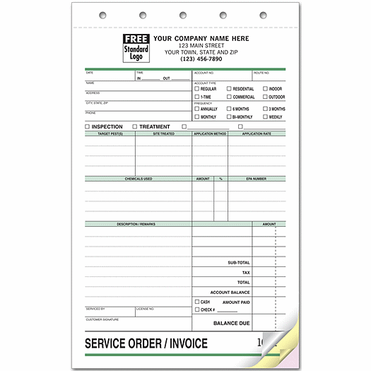 Pest Control Form - Service Orders