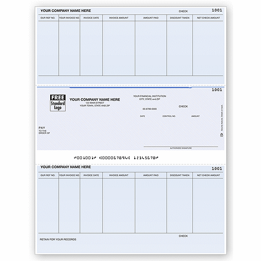 Laser Accounts Payable Check, Compatible with Great Plains
