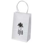 Pup White Kraft Paper Shopper Bag