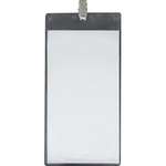 Oversize Vertical Vinyl Pouch with Bulldog Clip