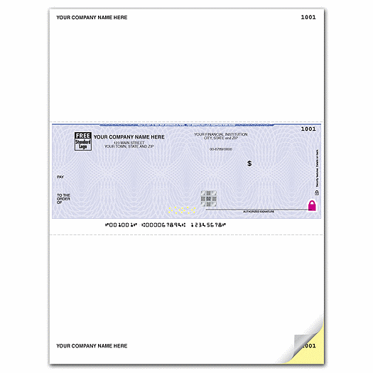 Deluxe High Security Laser Mid Check