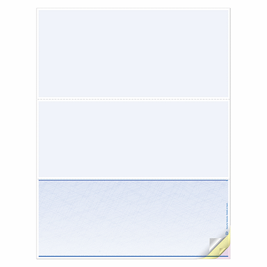 Blank Laser Checks, Bottom Format