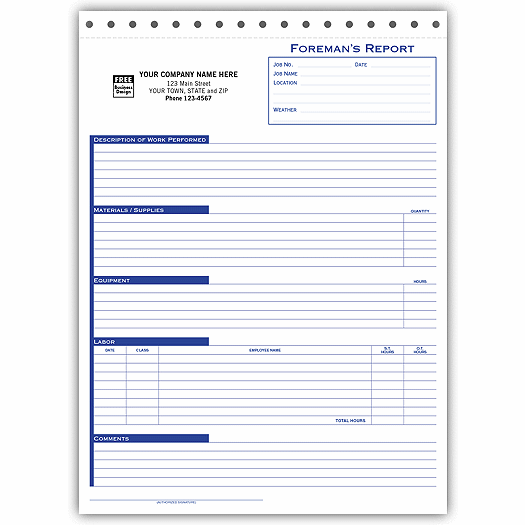 Foreman's Site Reports