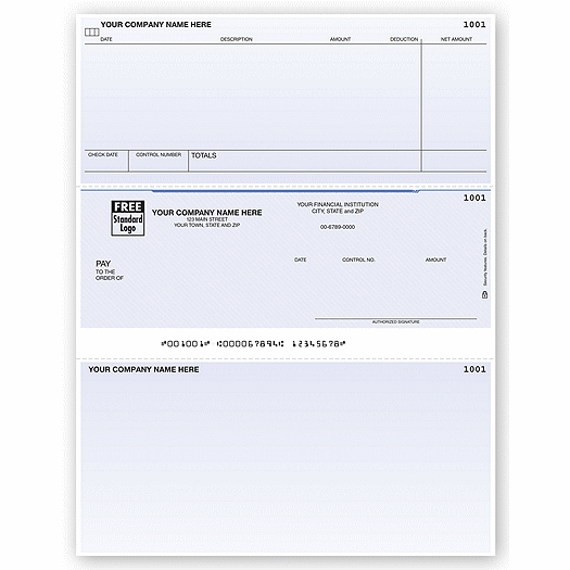 Laser Middle Accounts Payable Check