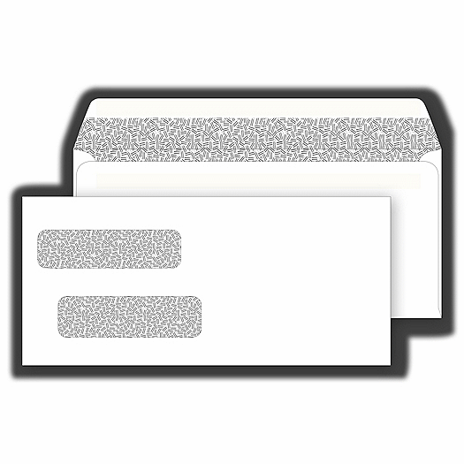 Double Window Confidential Self Seal Envelope