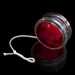 Clear Yo-Yo with Red LED Lights