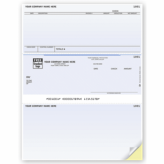 Laser Middle Checks, Accounts Payable