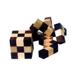 Elastic Cube Puzzle in Wood
