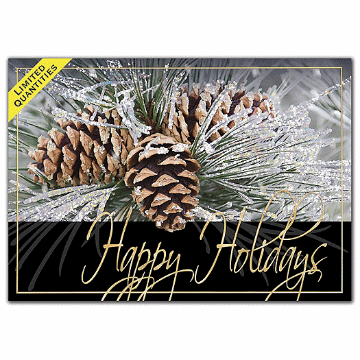 Cascading Pine Holiday Cards
