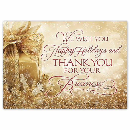 Gold Joy Holiday Cards