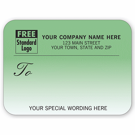 Mailing Labels, Roll, Teal Gradient