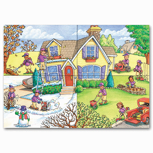 Seasonal Services Landscaping Holiday Cards