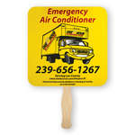 Lightweight Full Color Rd Square Fan 1 Sided
