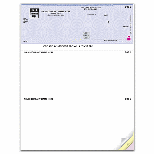 Deluxe High Security Laser Top Check