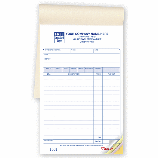 Multi-Purpose Sales Books, Classic Design, Large Format