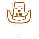 Cowboy Hat Plastic Hand Fan