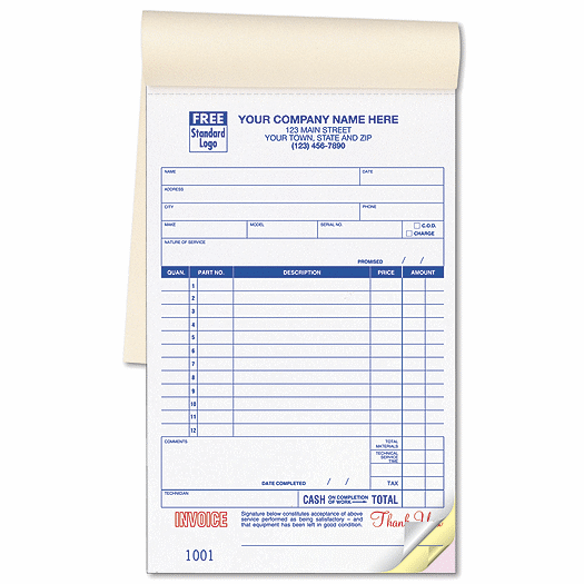 Service Orders, Booked, Large Format