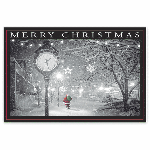 Midnight Walk Christmas Post Cards