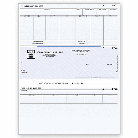 Laser Middle Payroll Check