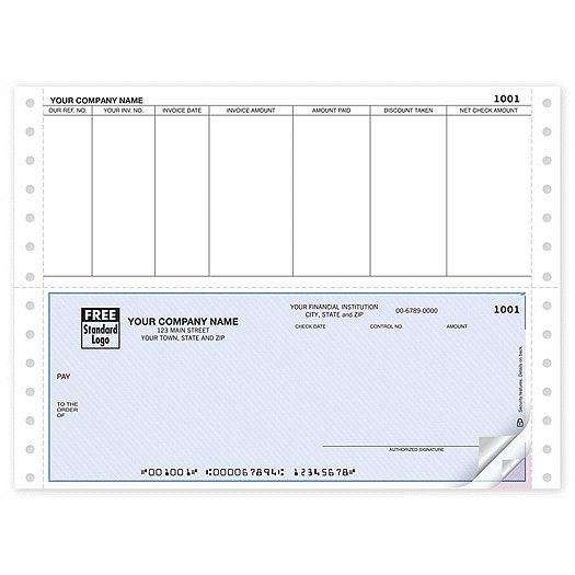 Continuous Bottom Accounts Payable Check
