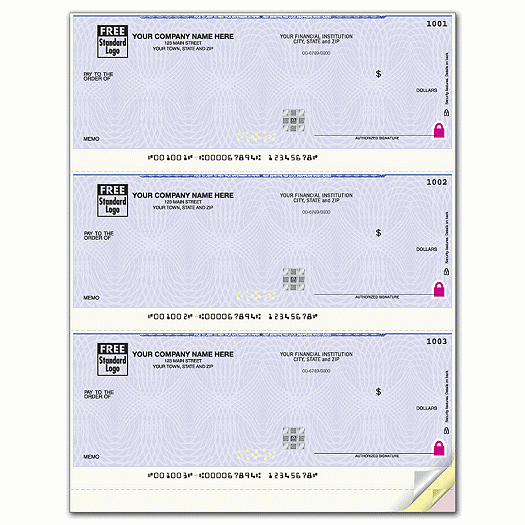 Deluxe High Security 3/Pg Laser Check