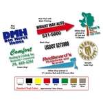 Vinyl Cut Sign, 5 Year Vinyl - 18 - 28 Sq. Inches