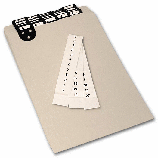 A-Z Index Guides-7 1/2 X 11