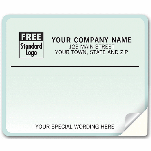 Balance Mailing Labels, Laser, Blue Gradient