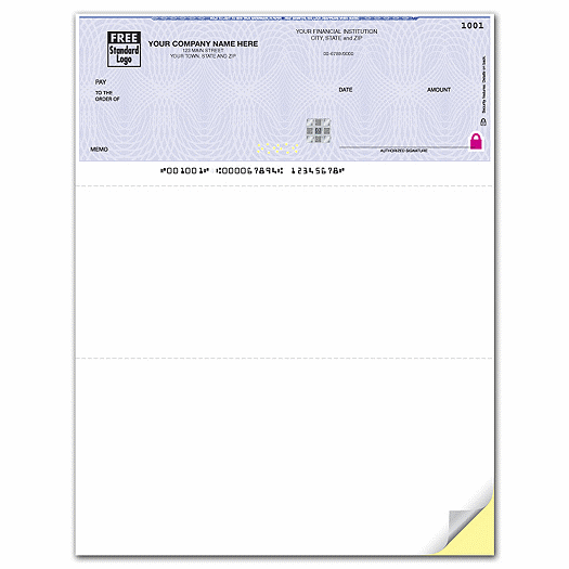 Deluxe High Security Laser Top Check